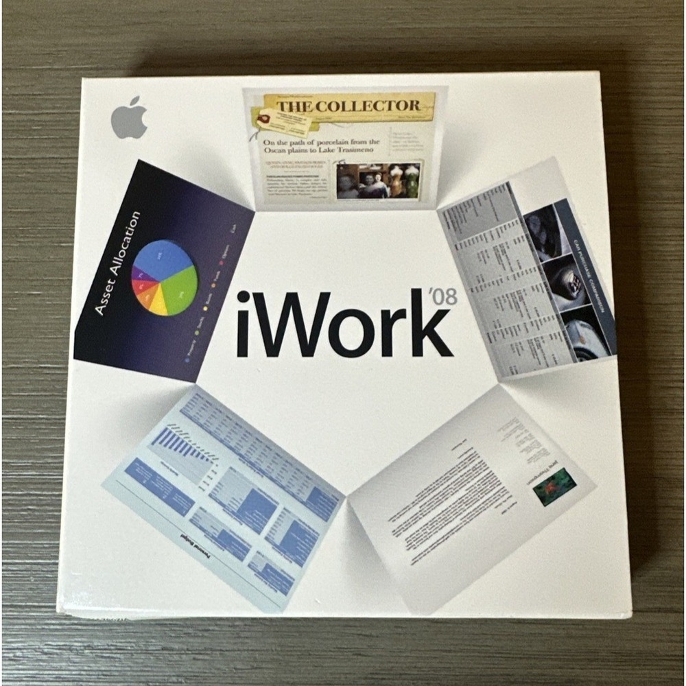 Apple iWork '08‎ Retail Mac Suite Apps Software UnSealed